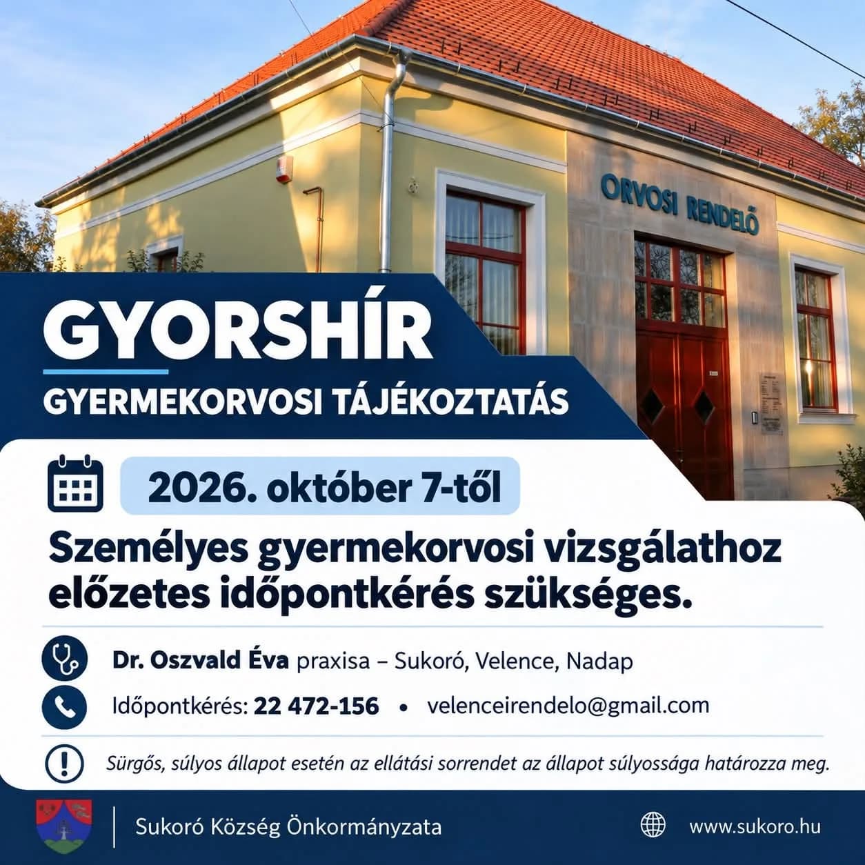 Fontos változás a gyermekorvosi ellátásban