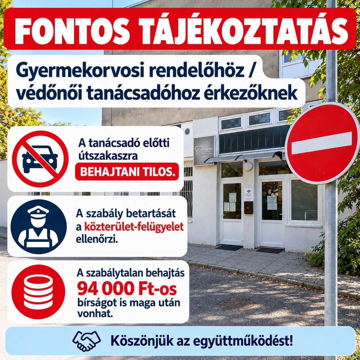 FONTOS TÁJÉKOZTATÁS