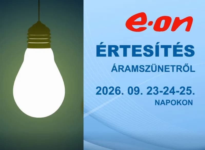 Tervezett áramszünet várható Velencén 09.23-25.