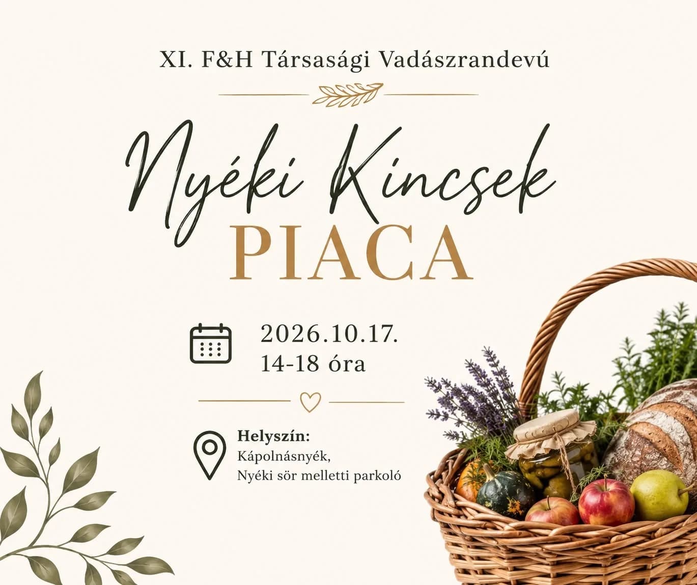 Nyéki Kincsek Piaca a Vadászrandevún