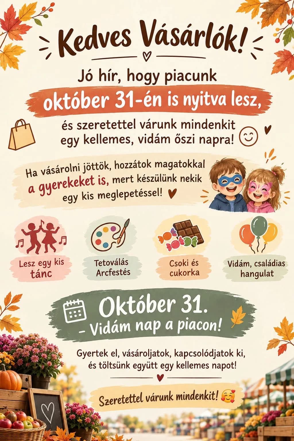 Vidám nap a piacon