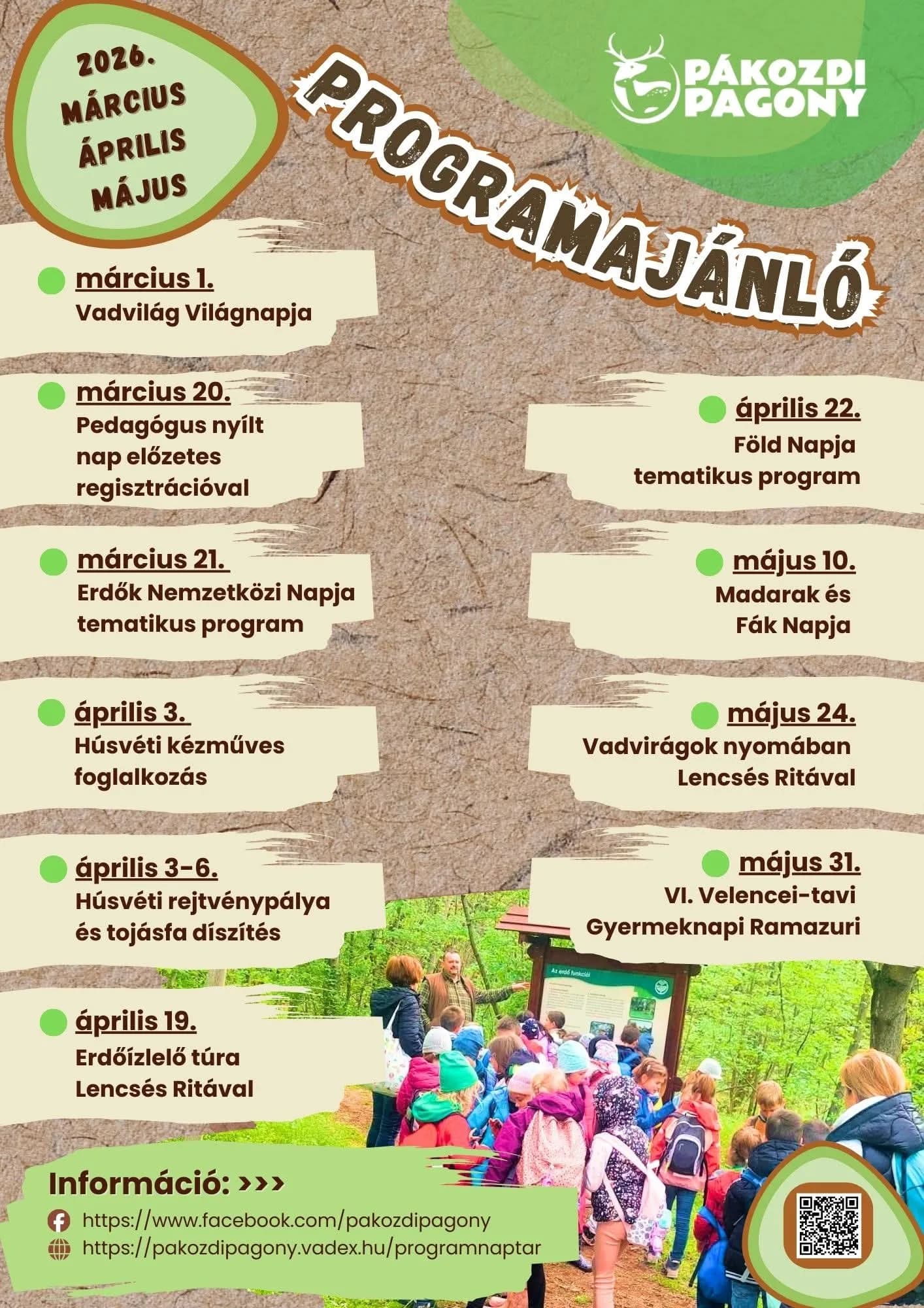 Pákozdi Pagony programok 03.01. - 05.31.-