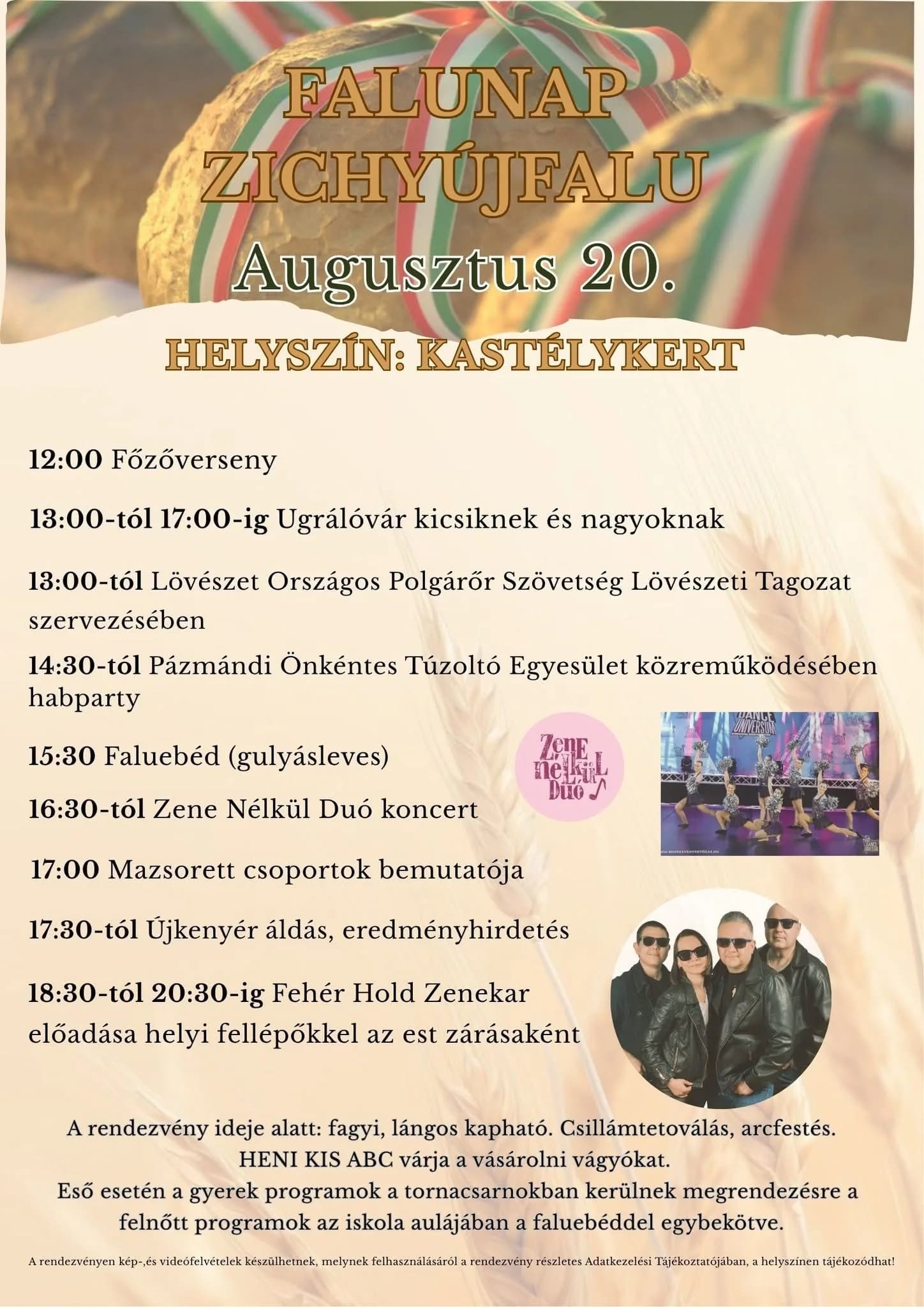 FALUNAP ZICHYÚJFALU Augusztus 20.